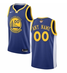 Youth Nike Golden State Warriors Customized Swingman Royal Blue Road 2018 NBA Finals Bound NBA Jersey - Icon Edition