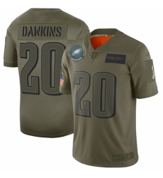 Women's Philadelphia Eagles #20 Brian Dawkins Limited Camo 2019 Salute to Service Football Jersey