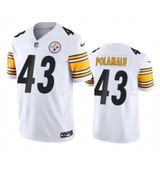Men's Pittsburgh Steelers #43 Troy Polamalu White 2023 F.U.S.E. Vapor Untouchable Color Rish Limited Football Stitched Jersey