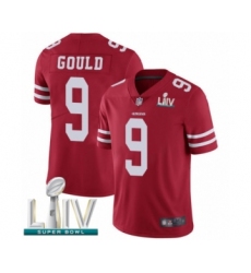 Men's San Francisco 49ers #9 Robbie Gould Red Team Color Vapor Untouchable Limited Player Super Bowl LIV Bound Football Jersey