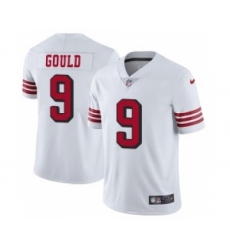 Nike San Francisco 49ers #9 Robbie Gould White Color Rush Vapor Limited Jersey