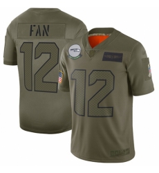 Women's Seattle Seahawks 12th Fan Limited Camo 2019 Salute to Service Football Jersey