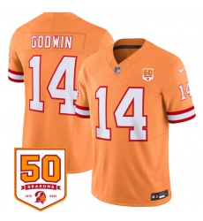 Men's Tampa Bay Buccaneers #14 Chris Godwin Orange 2025 F.U.S.E. 50th Anniversary Vapor Untouchable Limited Football Stitched Jersey