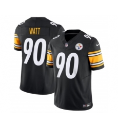 Men's Nike Pittsburgh Steelers #90 T.J. Watt Black 2023 F.U.S.E. Vapor Untouchable Limited Stitched Jersey