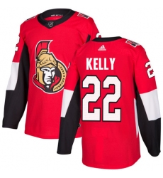 Youth Adidas Ottawa Senators #22 Chris Kelly Authentic Red Home NHL Jersey