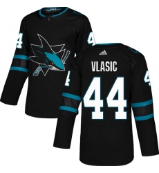 Men's Adidas San Jose Sharks #44 Marc-Edouard Vlasic Premier Black Alternate NHL Jersey