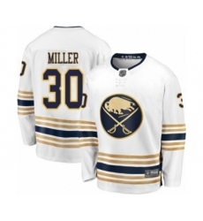 Men's Buffalo Sabres #30 Ryan Miller Fanatics Branded White 50th Season Breakaway Hockey Jersey