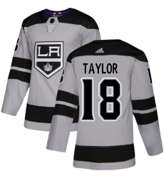 Youth Adidas Los Angeles Kings #18 Dave Taylor Authentic Gray Alternate NHL Jersey