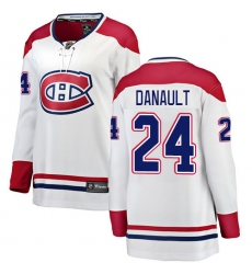 Women's Montreal Canadiens #24 Phillip Danault Authentic White Away Fanatics Branded Breakaway NHL Jersey
