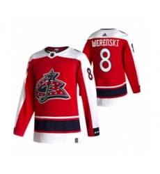 Men's Columbus Blue Jackets #18 Pierre-Luc Dubois Red 2020-21 Reverse Retro Alternate Hockey Jersey