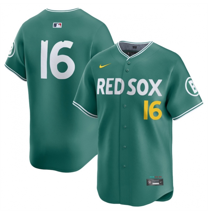 Men's Boston Red Sox #16 Jarren Duran Green 2025 City Connect Limited Stitched Baseball Jersey