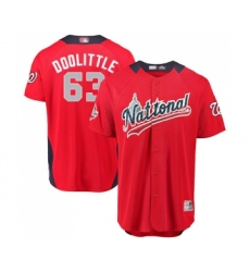 Youth Washington Nationals #63 Sean Doolittle Game Red National League 2018 Baseball All-Star Baseball Jersey