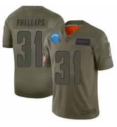 Youth Los Angeles Chargers #31 Adrian Phillips Limited Camo 2019 Salute to Service Football Jersey