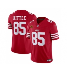 Men's Nike San Francisco 49ers #85 George Kittle Red 2023 F.U.S.E. 1-Star C Vapor Untouchable Limited Football Stitched Jersey