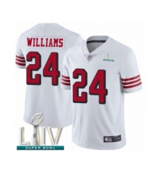 Youth San Francisco 49ers #24 K'Waun Williams Limited White Rush Vapor Untouchable Super Bowl LIV Bound Football Jersey