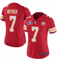 Women's Kansas City Chiefs #7 Harrison Butker Red 2023 F U S E Vapor Untouchable Limited Stitched 2024 Super Bowl LVIII Jersey