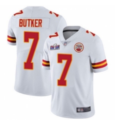 Youth Kansas City Chiefs #7 Harrison Butker White 2023 F U S E Vapor Untouchable Limited Stitched 2024 Super Bowl LVIII Jersey