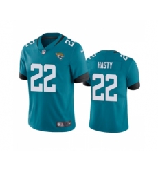 Men's Jacksonville Jaguars #22 JaMycal Hasty Teal Vapor Untouchable Limited Stitched Jersey