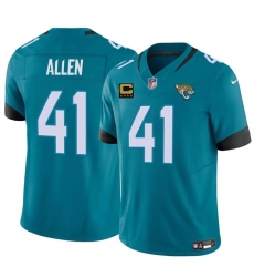 Men's Jacksonville Jaguars #41 Josh Hines-Allen Teal 2025 F.U.S.E. With 4-Star C Vapor Untouchable Limited Football Stitched Jersey