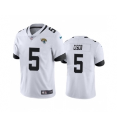 Men's Jacksonville Jaguars #5 Andre Cisco White Vapor Untouchable Limited Stitched Jersey