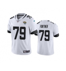 Men's Jacksonville Jaguars #79 Luke Fortner White Vapor Untouchable Limited Stitched Jersey