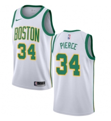 Women's Nike Boston Celtics #34 Paul Pierce Swingman White NBA Jersey - City Edition