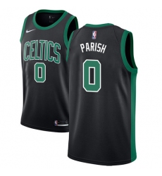 Women's Adidas Boston Celtics #0 Robert Parish Authentic Black NBA Jersey - Statement Edition