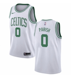 Youth Nike Boston Celtics #0 Robert Parish Authentic White NBA Jersey - Association Edition