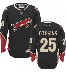 Men's Reebok Arizona Coyotes #25 Nick Cousins Premier Black Third NHL Jersey