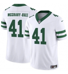 Men's New York Jets #41 Marcelino McCrary-Ball White 2025 F.U.S.E. Vapor Untouchable Limited Football Stitched Jersey