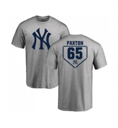 Baseball New York Yankees #65 James Paxton Gray RBI T-Shirt
