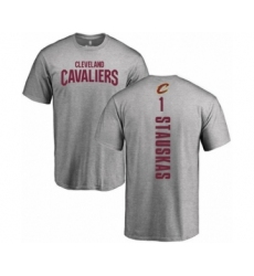 Basketball Cleveland Cavaliers #1 Nik Stauskas Ash Backer T-Shirt