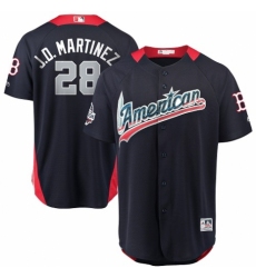 Youth Majestic Boston Red Sox #28 J. D. Martinez Game Navy Blue American League 2018 MLB All-Star MLB Jersey