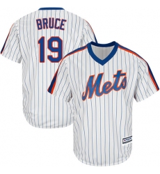 Youth Majestic New York Mets #19 Jay Bruce Replica White Alternate Cool Base MLB Jersey