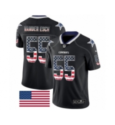 Men's Nike Dallas Cowboys #55 Leighton Vander Esch Limited Lights Out Black Rush NFL Jersey