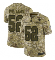 Men's Nike Dallas Cowboys #52 Connor Williams Limited Camo 2018 Salute to Service NFL Jersey