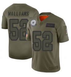 Women's Dallas Cowboys #52 Connor Williams Limited Camo 2019 Salute to Service Football Jersey