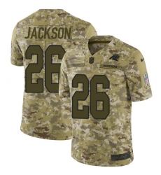 Men's Nike Carolina Panthers #26 Donte Jackson Limited Camo 2018 Salute to Service NFL Jersey