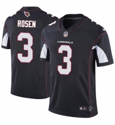 Men's Nike Arizona Cardinals #3 Josh Rosen Black Alternate Vapor Untouchable Limited Player NFL Jersey