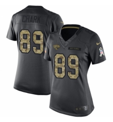 Women's Nike Jacksonville Jaguars #89 DJ Chark Limited Black 2016 Salute to Service NFL Jersey