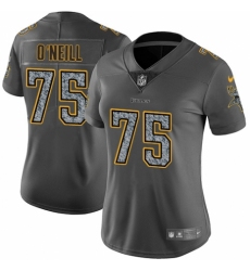 Women's Nike Minnesota Vikings #75 Brian O'Neill Gray Static Vapor Untouchable Limited NFL Jersey