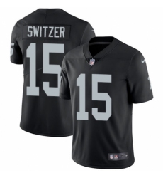 Men's Nike Oakland Raiders #15 Ryan Switzer Black Team Color Vapor Untouchable Limited Player NFL Jersey