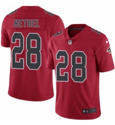 Men's Nike Atlanta Falcons #28 Justin Bethel Limited Red Rush Vapor Untouchable NFL Jersey