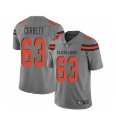 Men's Cleveland Browns #63 Austin Corbett Limited Gray Inverted Legend Football Jersey