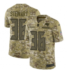 Men's Nike Tampa Bay Buccaneers #36 M.J. Stewart Limited Camo 2018 Salute to Service NFL Jersey
