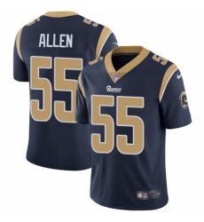 Men's Nike Los Angeles Rams #55 Brian Allen Navy Blue Team Color Vapor Untouchable Limited Player NFL Jersey