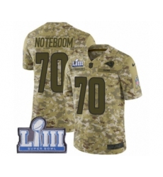 Men's Nike Los Angeles Rams #70 Joseph Noteboom Limited Camo 2018 Salute to Service Super Bowl LIII Bound NFL Jersey