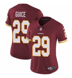 Women's Nike Washington Redskins #29 Derrius Guice Burgundy Red Team Color Vapor Untouchable Limited Player NFL Jersey