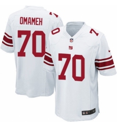 Men's Nike New York Giants #70 Patrick Omameh Game White NFL Jersey
