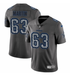 Youth Nike Dallas Cowboys #63 Marcus Martin Gray Static Vapor Untouchable Limited NFL Jersey